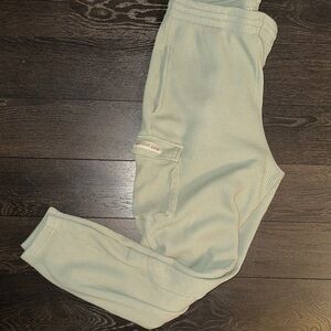 Girl crush gang Mint Green Waffle Joggers